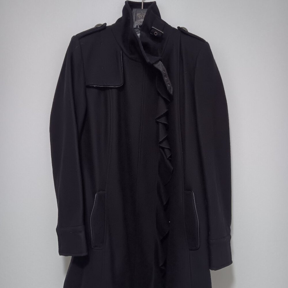 Tahari Wool Lexi Jacket Coat In Black - Sz 2